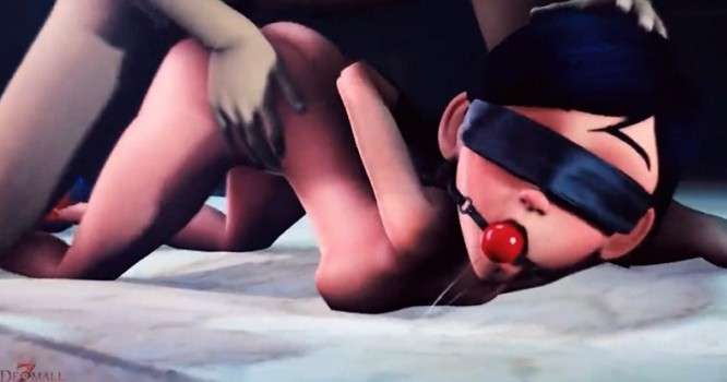  【3D】超能女神被两大汉轮奸 