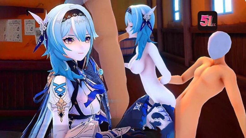  3D原神AKT-优菈酒馆喝酒被路人下药 